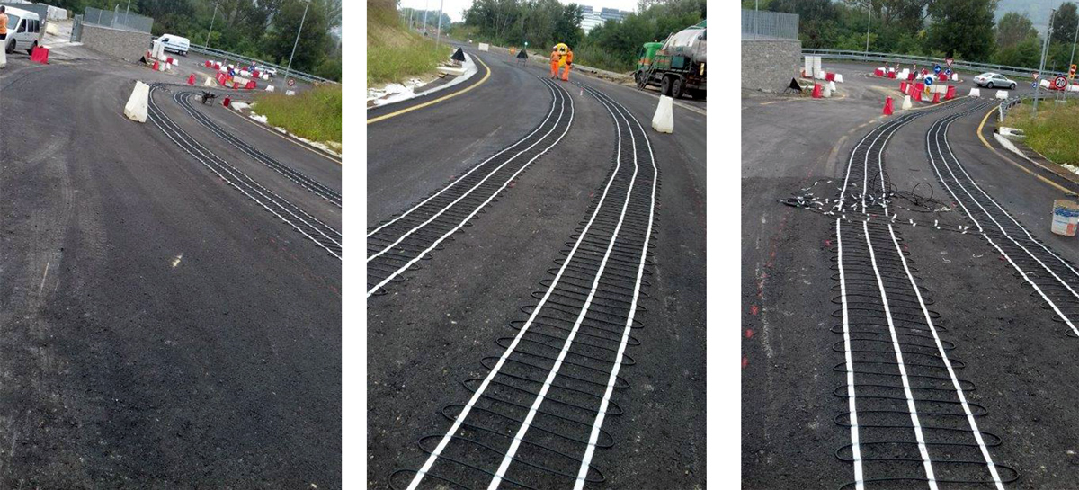 installazione antineve strada accesso ospedale di bra